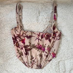 Urban Outfitters Lovestruck floral corset 🤍